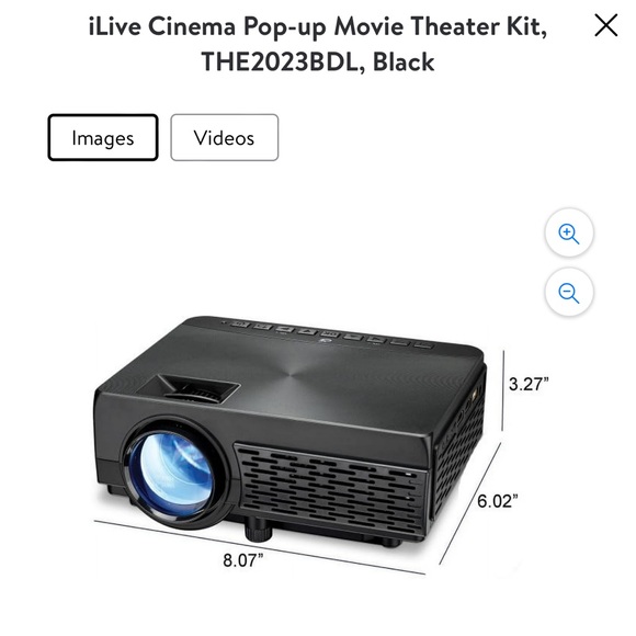iLive Popup Theater Kit Bundle 2023 With HDMI Cord: 1080p HD Mini Projector - Picture 2 of 12
